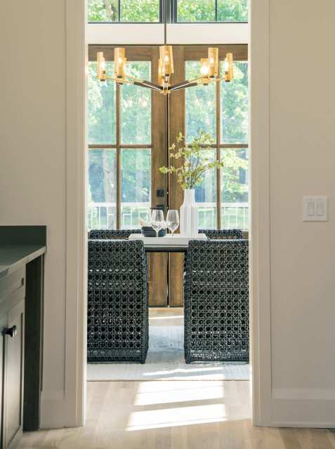 Butler pantry with a view