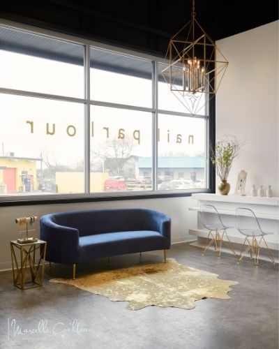 Luster's Blue Sofa
