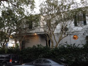 Victorian home in New Orleans with porthole window