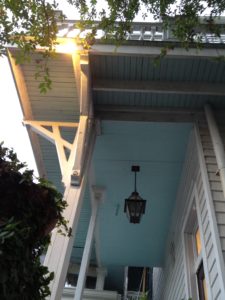 Hanit Blue ceiling on New Orleans Victorian Home