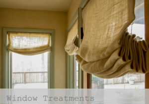 Relaxed Roman Shades - Custom Window Treatments by Marcelle Guilbeau