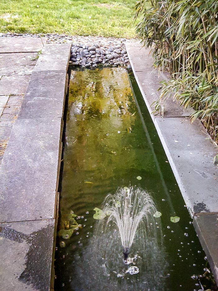 outdoor water feature