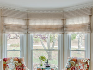 Natural Linen Straight Roman Shade