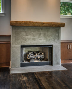 reclaimed wood mantel