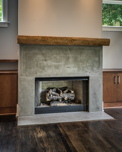 reclaimed wood mantel