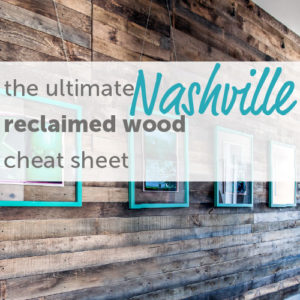 list of reclaimed wood purveyors in Nashville