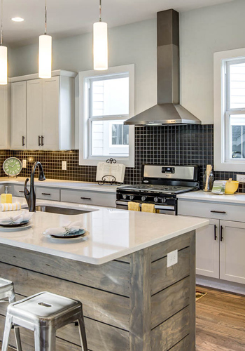 Black Tile Black Tile Backsplash 