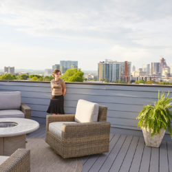 Balcony with view of gulch