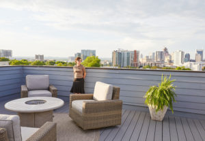 Balcony with view of gulch