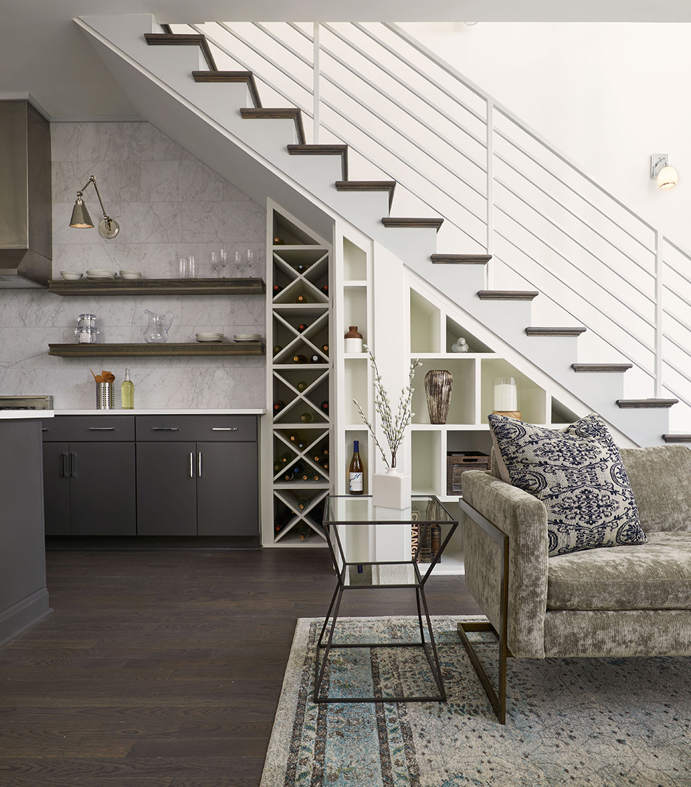Wrap the wall in indigo Penny Rounds Kitchen Tile